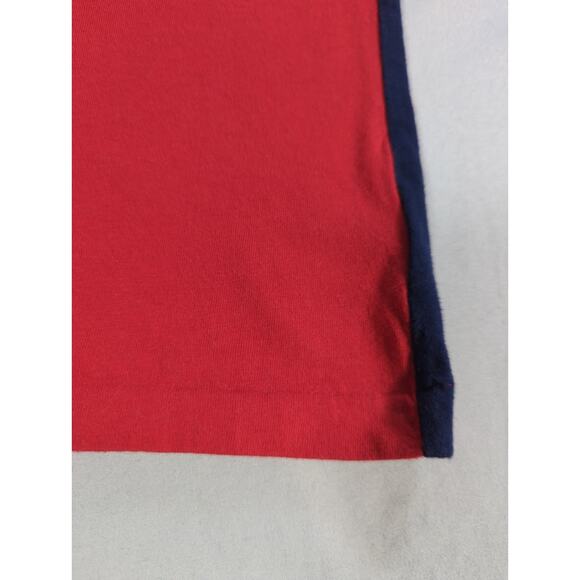 Polo Ralph Lauren Boys/Teens L (14‑16) Crest Logo T‑Shirt Red Navy Sleeve - Picture 4 of 15
